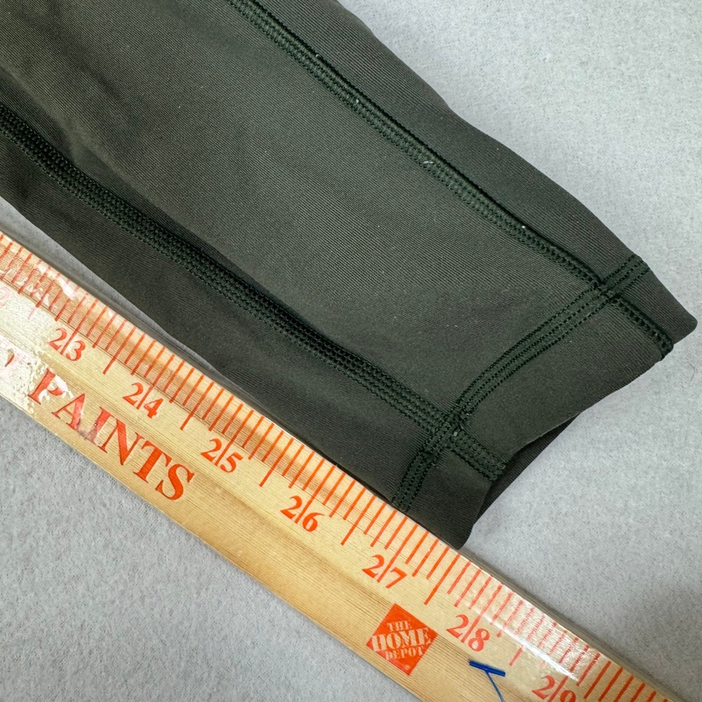 Lululemon Speed Up Full length Tight Olive Green Running Leggings Pockets Size 4 - Picture 9 of 9